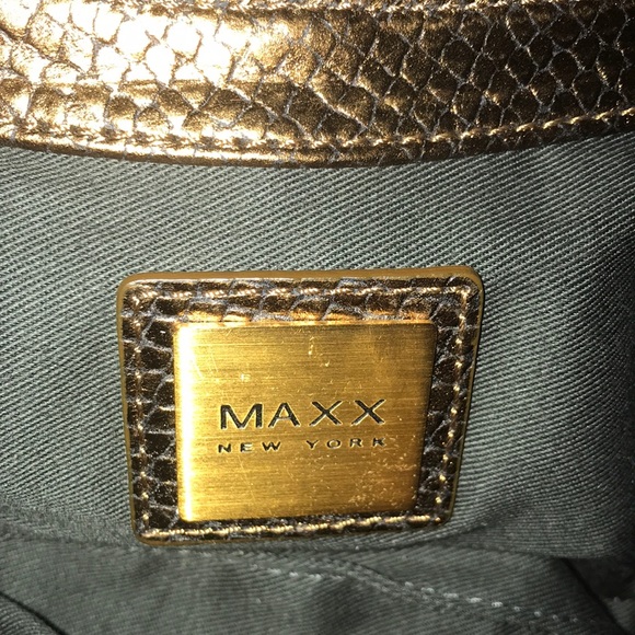 Vintage! Rare Maxx New York Bronze Bag Leather - Picture 4 of 5
